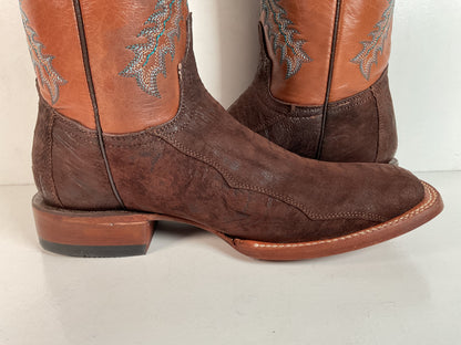 Lucchese for Resistol Ranch Sueded Ostrich Leg Cowgirl Boots | Exotic | Women’s 9.5 B