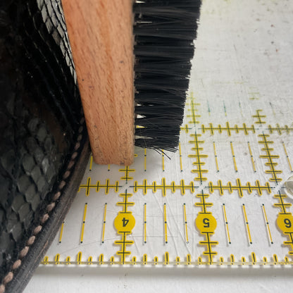 Vintage Larry Mahan Tall Black Cowgirl Boots | Python Snakeskin | 7 B