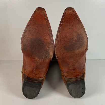 Vintage Patchwork Cowboy Boots | Quilted | 1960s-1970s | Men’s 10 E