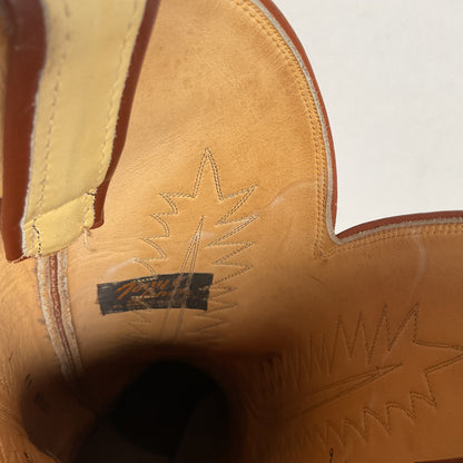 Vintage Tony Lama Urban Cowboy Boots | Lizard Wingtip | Gold Label | Men’s 9 B