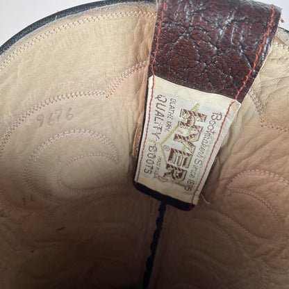 Vintage 1960s Exotic Hyer Cowboy Boots Men’s 11 A (Narrow) Deadstock