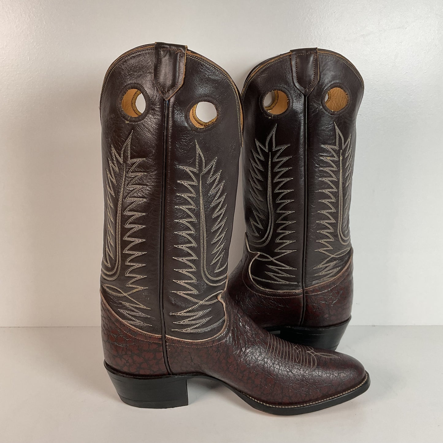 Vintage Tony Lama Caribou Buckaroo Boots | Exotic | Gold Label | Cowboy | 11 E