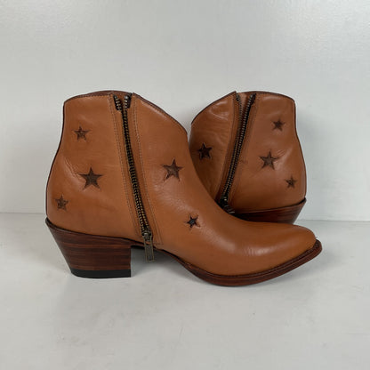 Ranch Road Pee Wee Cowboy Boots | Tooled Desert Inlay | Men’s 8.5 | Women’s 9.5