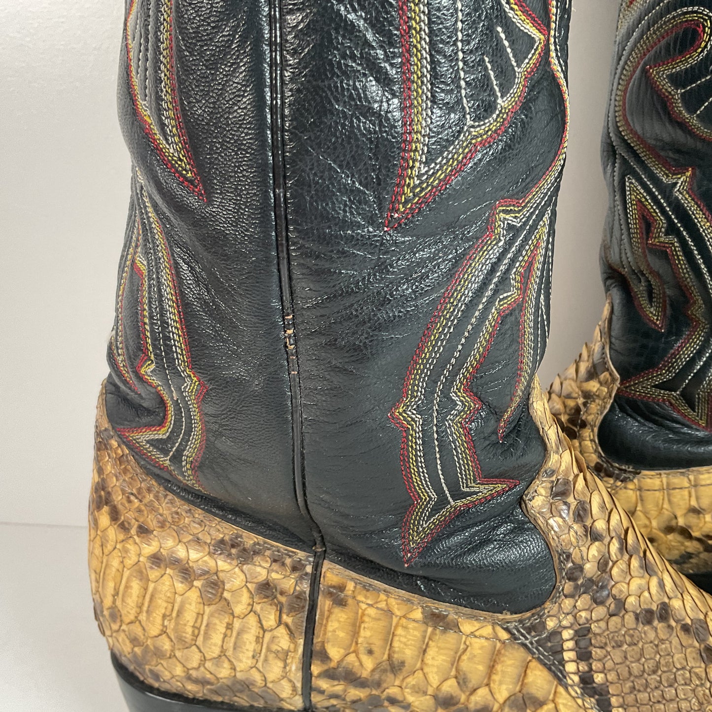 Vintage Bull Rider Python Cowboy Boots | Snakeskin | Men’s 10.5 E