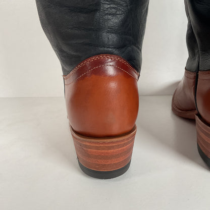 Vintage Dan Post Cowgirl Boots | USA Made | Tooled Inlays | Women’s 7 M