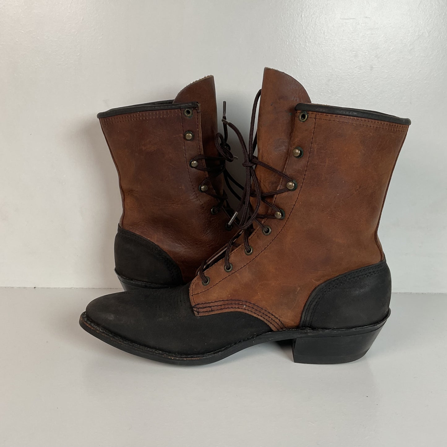Vintage Women’s Abilene Granny Packer Boots 9.5 M USA Made