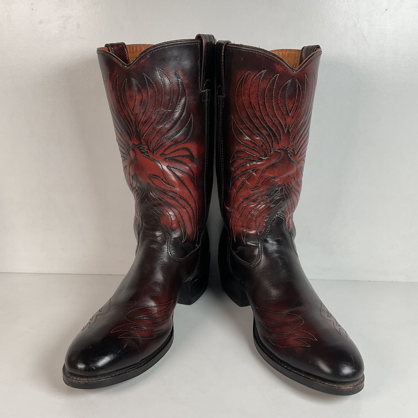 Vintage 1970s Iron Age Thunderbird Cowboy Boots 10.5 D USA Made
