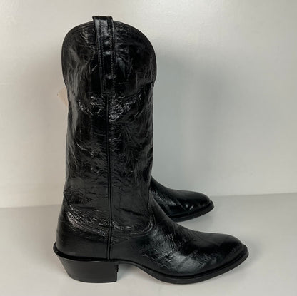 Vintage Nocona Full Eel Skin Cowboy Boots | Exotic | Men’s 5.5 | Women’s 6.5