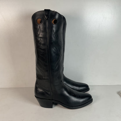 Vintage Double H Tall Buckaroo Cowboy Boots 11 D Old Label USA Made