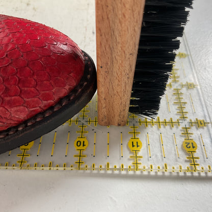 Vintage Dan Post Red Python Snakeskin Cowgirl Boots 7 M USA Made