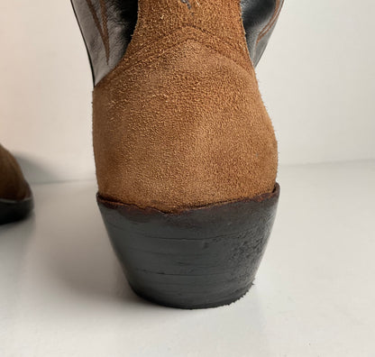 Little’s San Antonio Custom Cowboy Boots | Suede Rough Out | Men’s 11 D