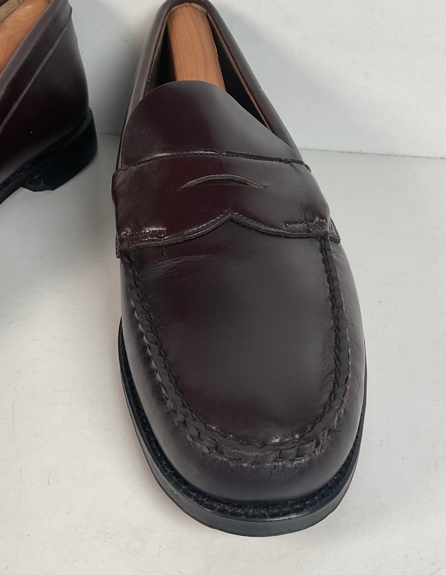 1970s Jarman Moccasin Penny Loafer 12 B Hand Sewn Benchmark