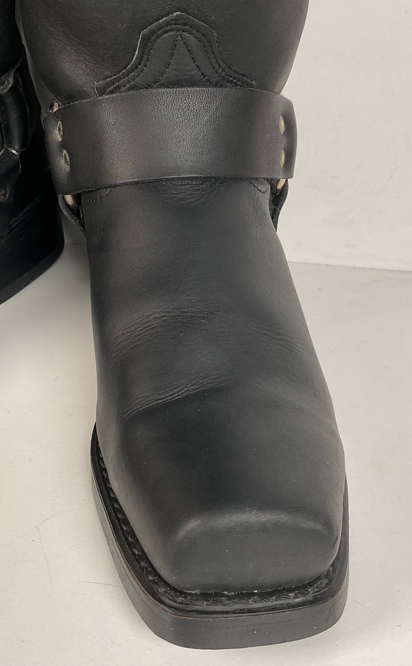 Vintage Durango Black Oiled Harness Boots | USA Made | Men’s 9 EE