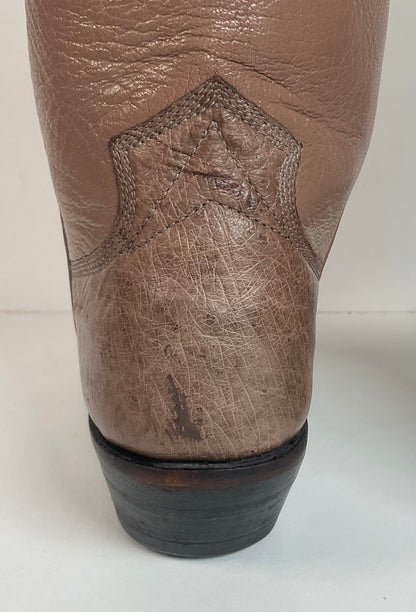 Women’s Paul Bond Smooth Ostrich Cowgirl Boots 7 A Custom Exotic