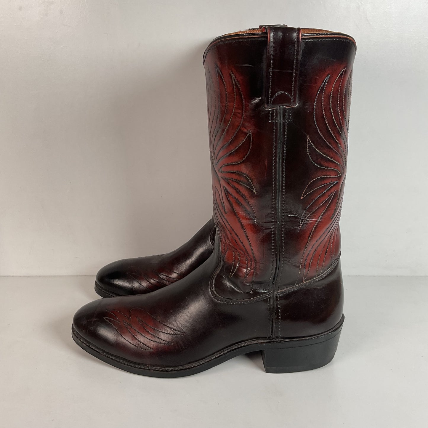 Vintage 1970s Iron Age Thunderbird Cowboy Boots 10.5 D USA Made