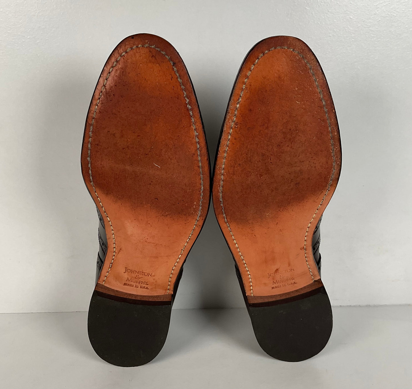 Vintage Johnston Murphy Oxford Shoes | Burgundy Calf | USA Made | Men’s 12 D