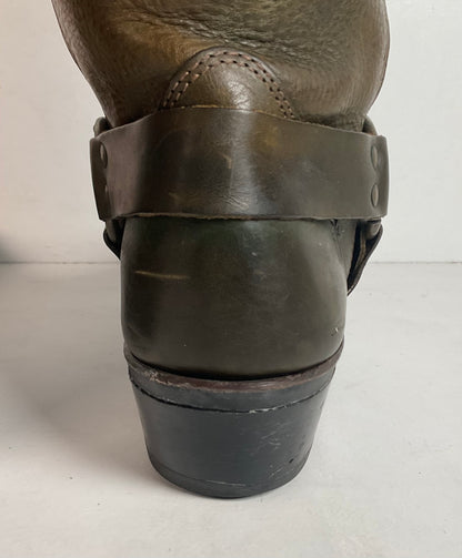 Women’s Frye 12 R Harness Boots 11 M Olive Brown Retired