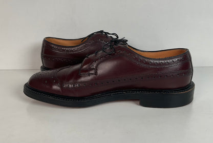 Nettleton Vintage Nettleton Cordovan Longwing Derby Shoes 10 C USA Made