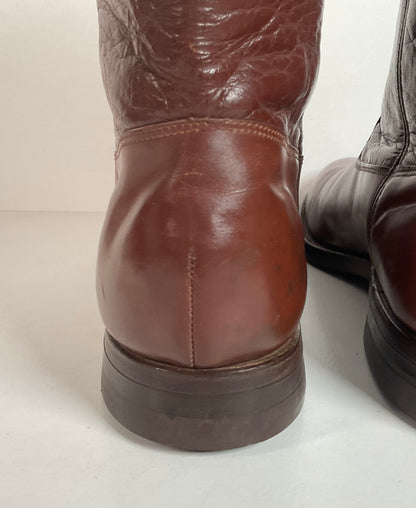Vintage Jarman Cloth Pull Military Style Boots 11 Narrow 1940s