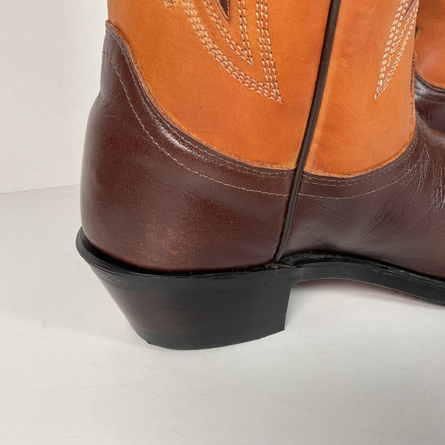 Vintage J. Chisholm Cowboy Boots | Tooled Inlays | USA Made | Men’s 8.5 D