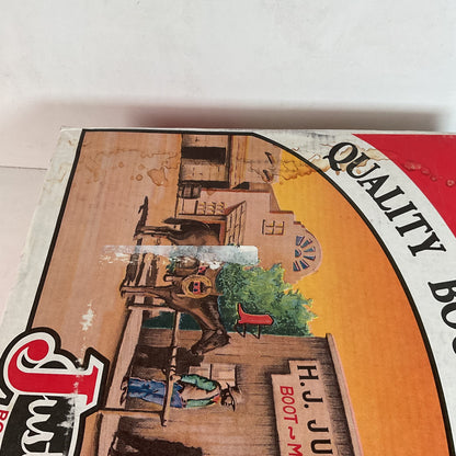 Vintage Justin Redwood Cowboy Boots | Original Box | USA Made | 10.5 D