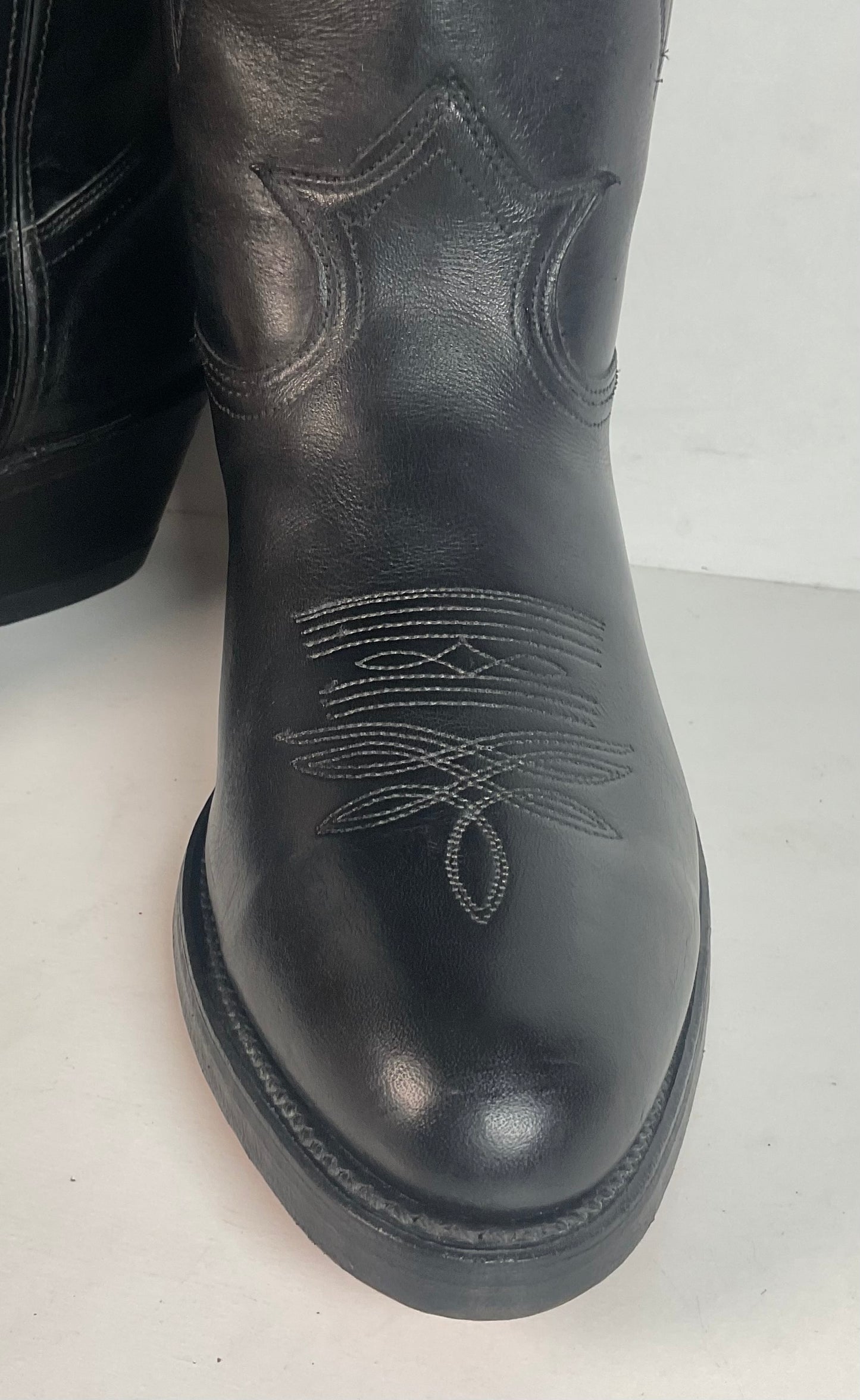 Vintage Double H Tall Buckaroo Cowboy Boots 11 D Old Label USA Made