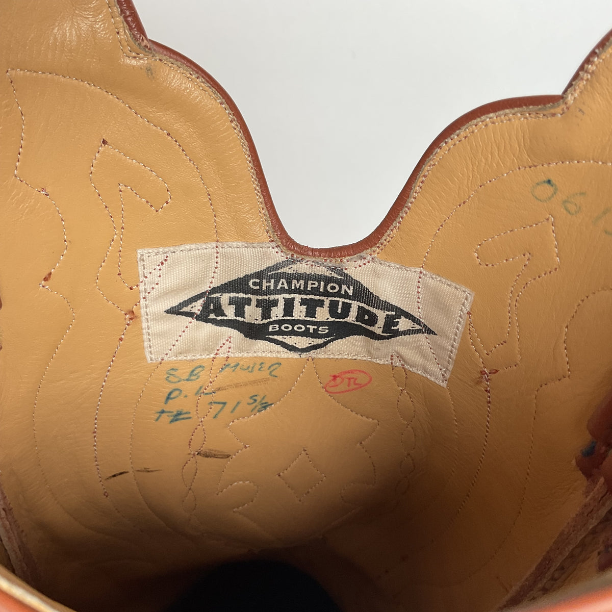 Vintage Caboots Wingtip Cowboy Boots | Tooled Inlays | Men’s 8 | Women’s 9
