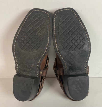 Frye Women’s Western Mule Clogs 7 M USA Made Gaucho Harness