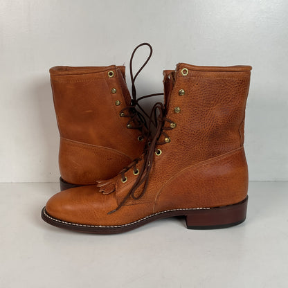 Vintage J. Chisholm Kiltie Packer Boots 10 EE USA Made