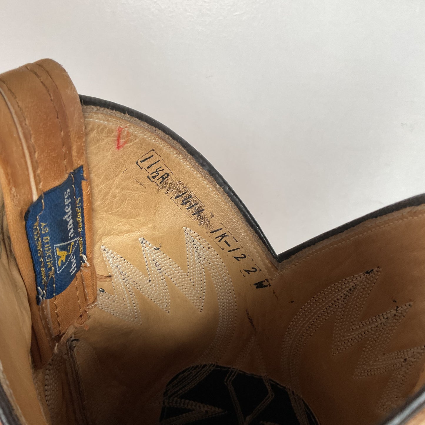 Vintage Sanders Cowboy Boots | Extra Narrow | Men’s 11.5 A