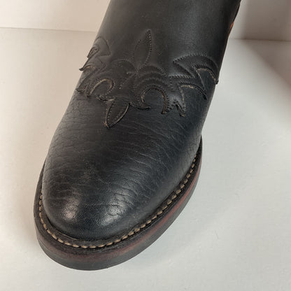 Tony Lama Bullhide Buckaroo Boots | USA Made | Collar Overlay | Men’s 9.5 EE