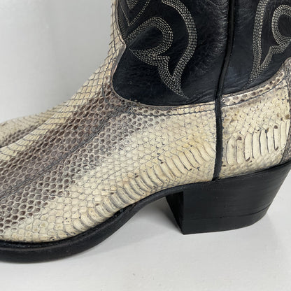 Vintage Tony Lama Water Snake Cowboy Boots | Snakeskin | Men’s 8.5 D
