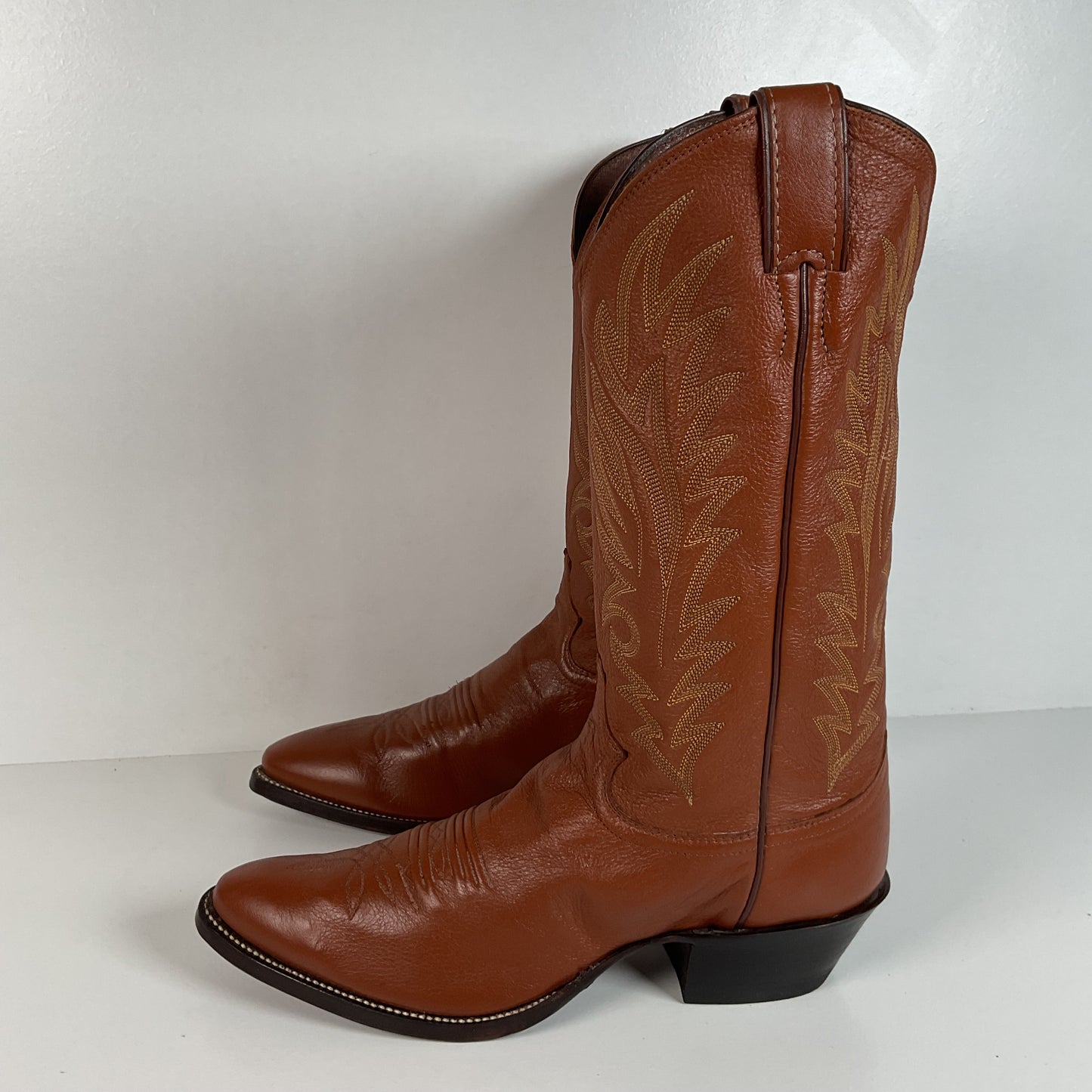 Vintage Justin Cowboy Boots | Deer Skin | USA Made | Men’s 9 D
