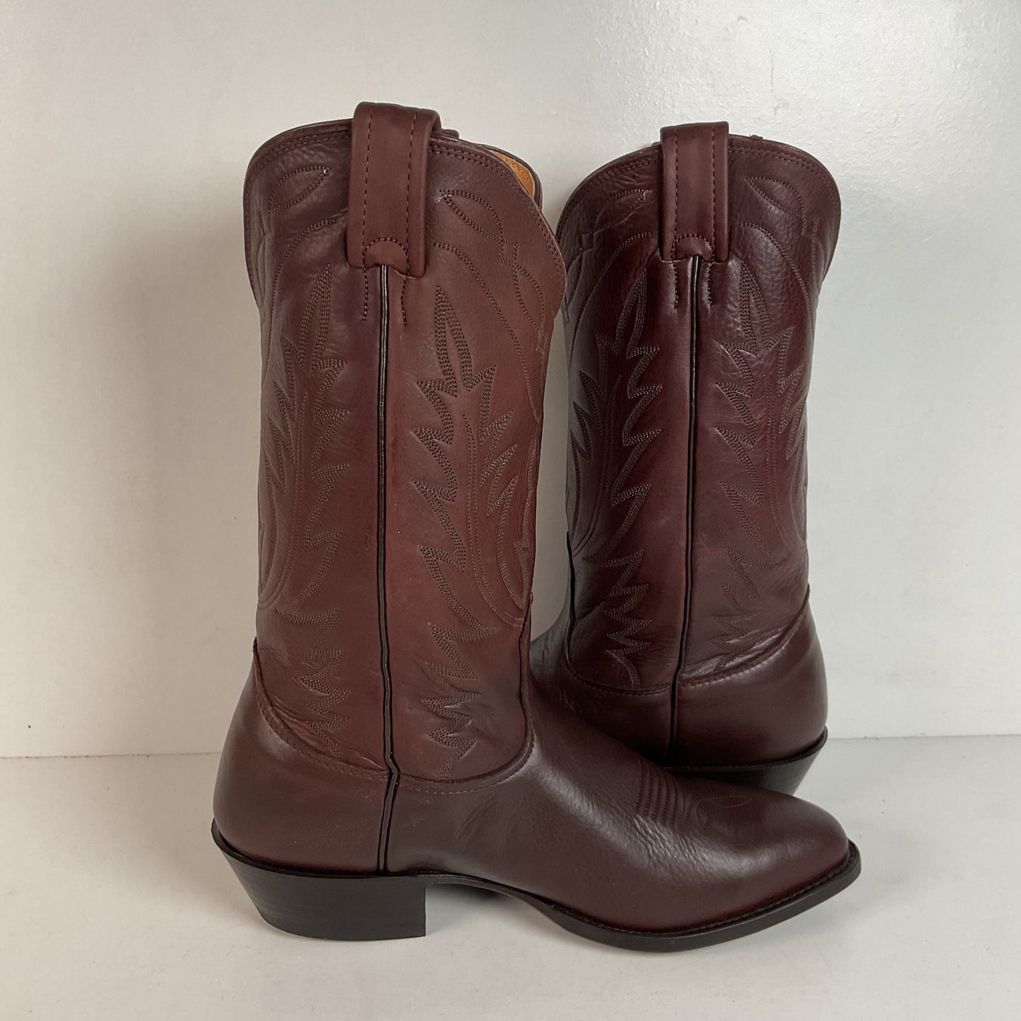 Vintage Nocona Deer Skin Cowboy Boots — USA Made — Original Box — 9 EE