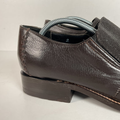 Stingray Mule Clogs | Western | Exotic | Dark Brown | Men’s 9