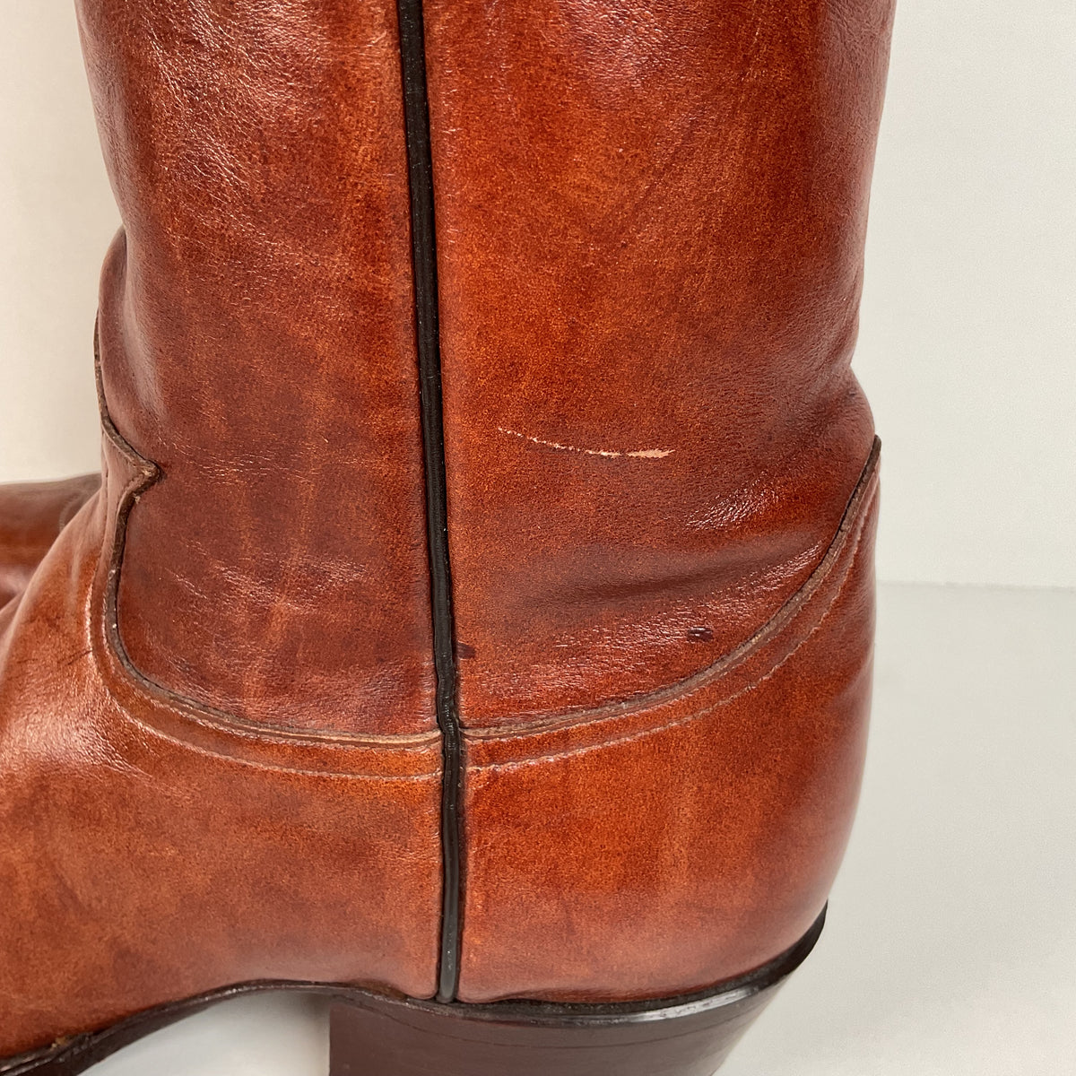 Vintage Tony Lama Chocolate Cow Cowboy Boots | Gold Label | Men’s 11 D