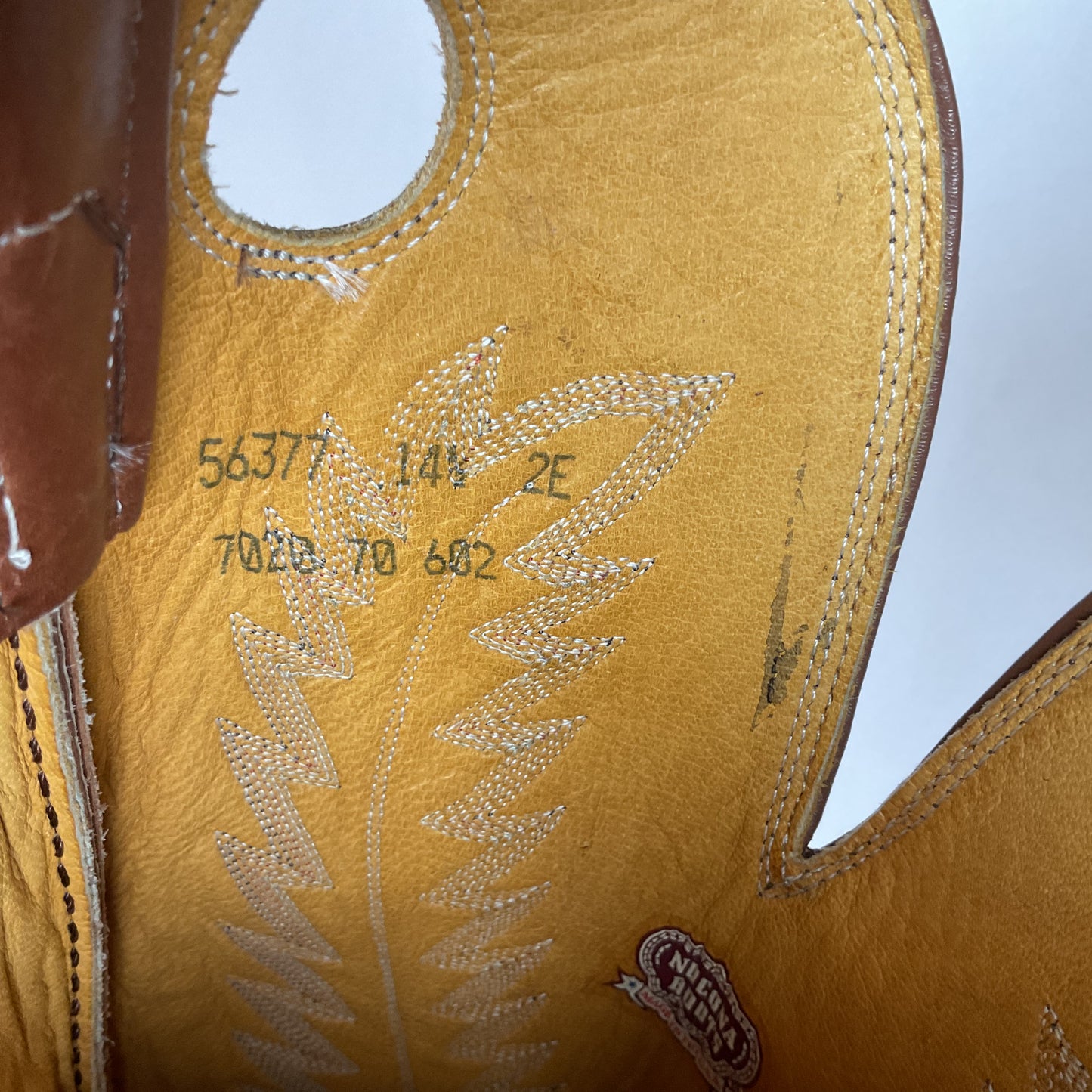 Nocona Tall Buckaroo Cowboy Boots 14.5 EE USA Made