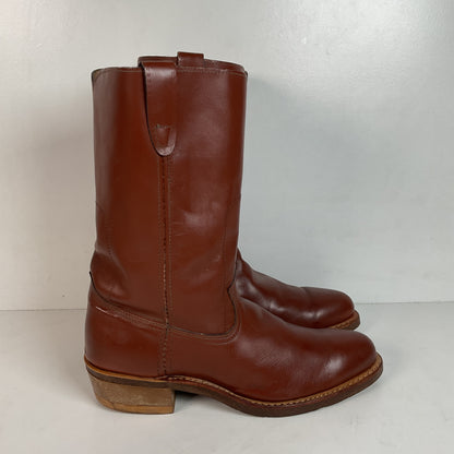 Vintage Rodeo Brand Cowboy Boots 10.5 D USA Made Chunky Campus
