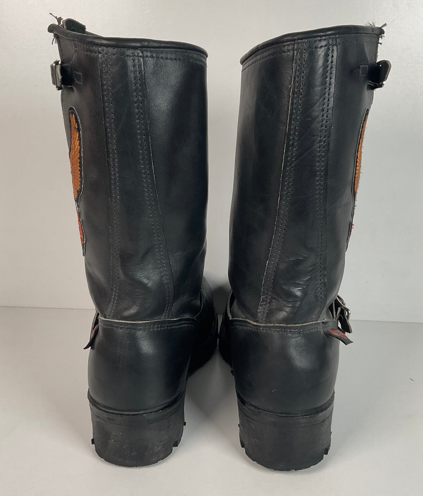 Vintage Carolina X Harley Davidson Engineer Harness Boots 9 R Steel Toe