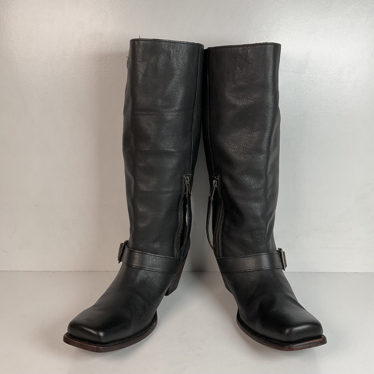 John Fluevog Tall Harness Biker Boots Men’s 9 | Women’s 11 Believe