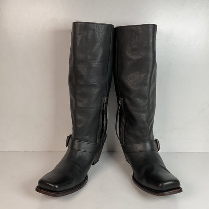 John Fluevog Tall Harness Biker Boots Men’s 9 | Women’s 11 Believe