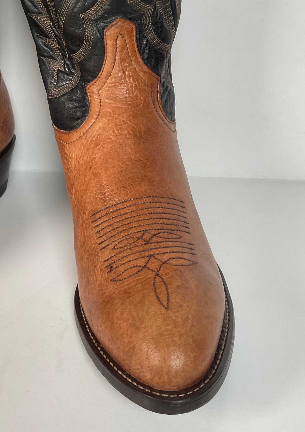 Vintage Tony Lama Bull Shoulder Cowboy Boots | USA Made | Men’s 9 D