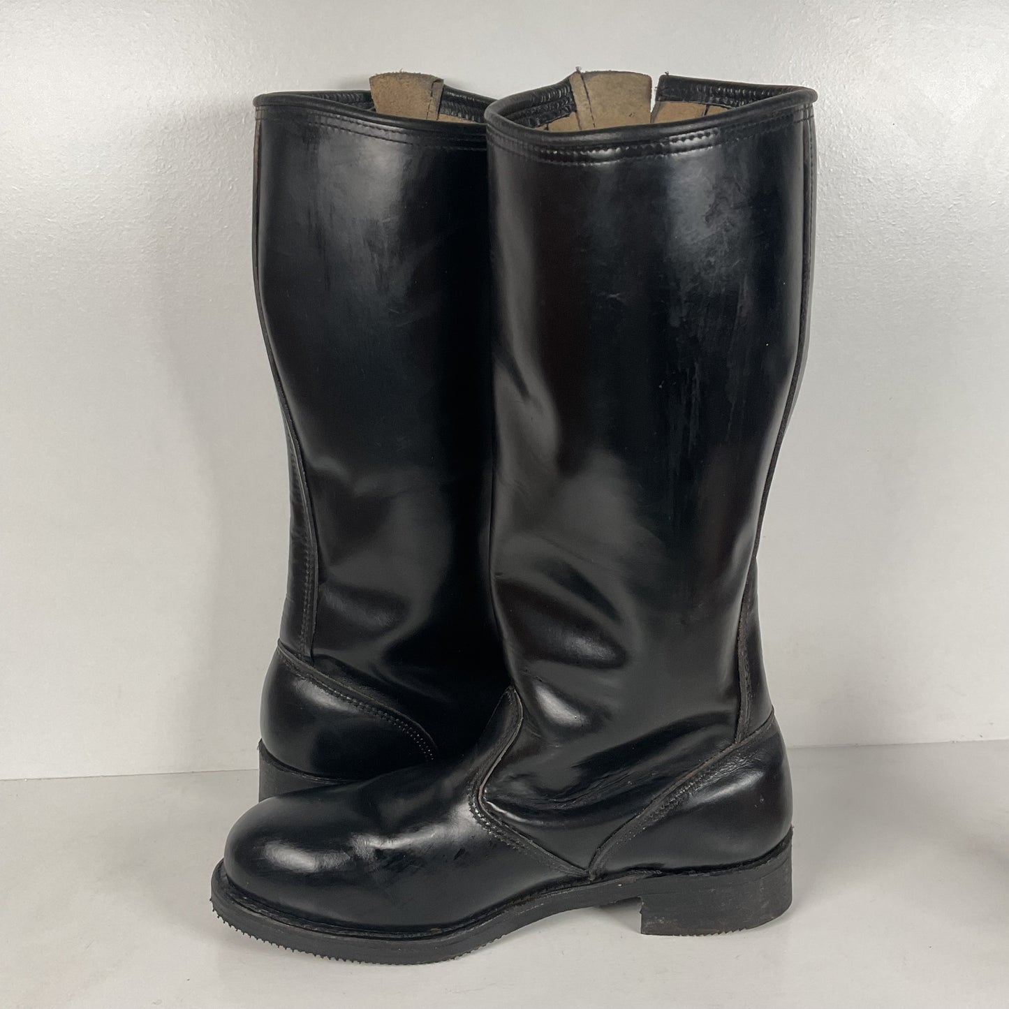 Vintage Harley Davidson Tall Patrol Boots | Glossy | Engineer | Men’s 11