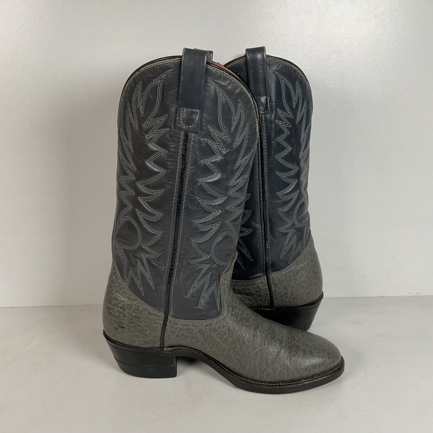 Vintage Red Wing Bullhide Cowboy Boots | USA Made | Grey | Men’s 8.5 D