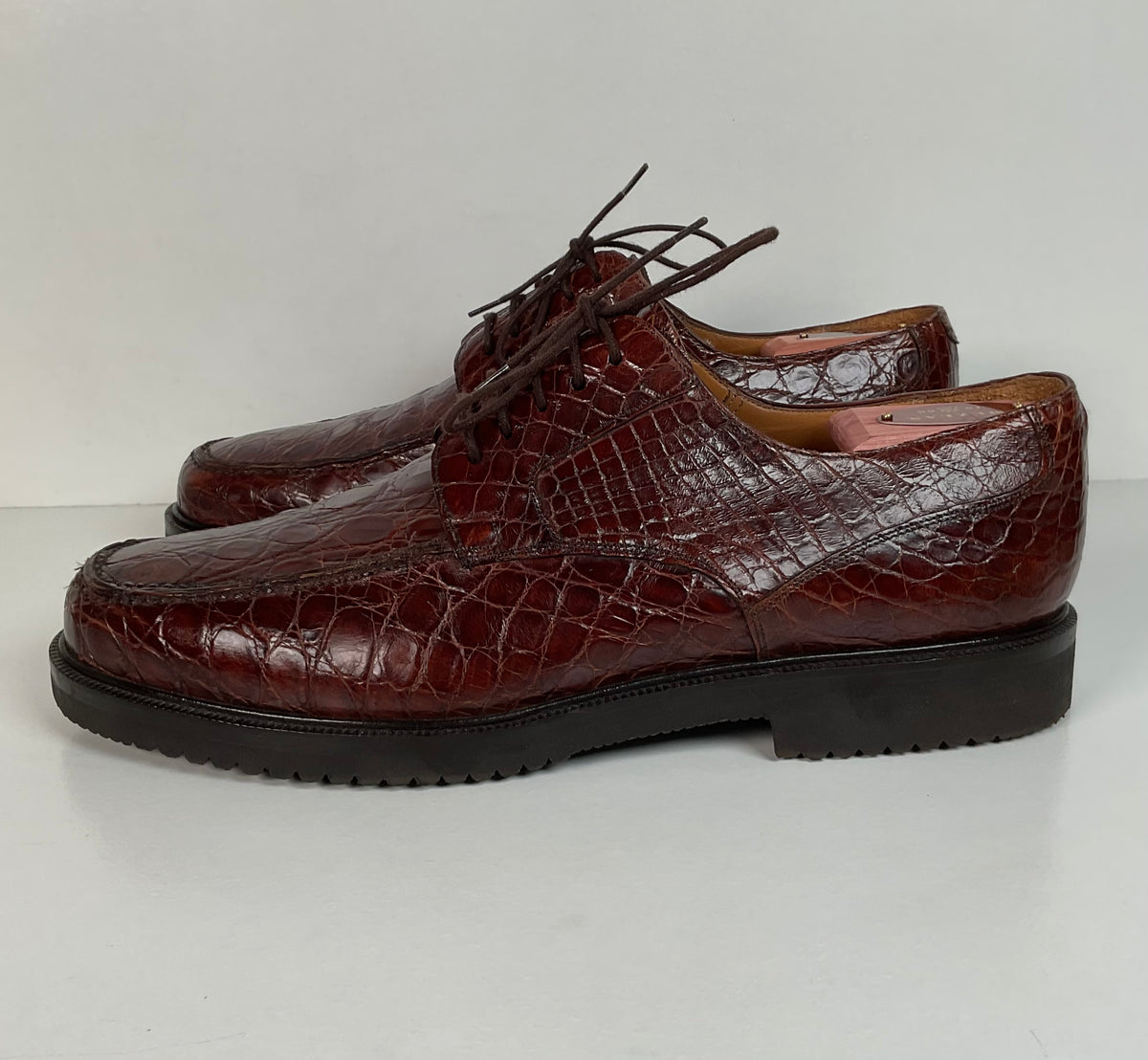 Mezlan Full Crocodile Derby Shoes | Salzburg | Exotic | Men’s 10.5