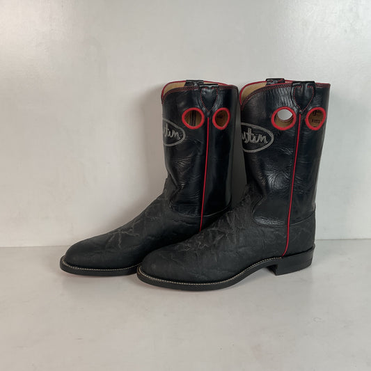 Justin Faux Elephant Print Buckaroo Cowboy Boots Men’s 6.5 D | Women’s 7.5 Punchy Roper USA