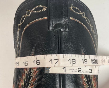 Larry Mahan Smooth Ostrich Roper Boots | Exotic | Crepe Sole | Men’s 13 D