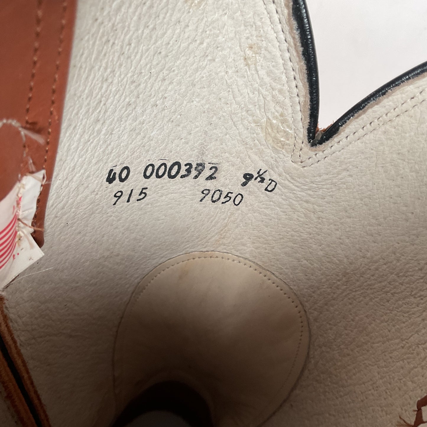 Olathe Brown Mule Cowboy Boots 9.5 D USA Made