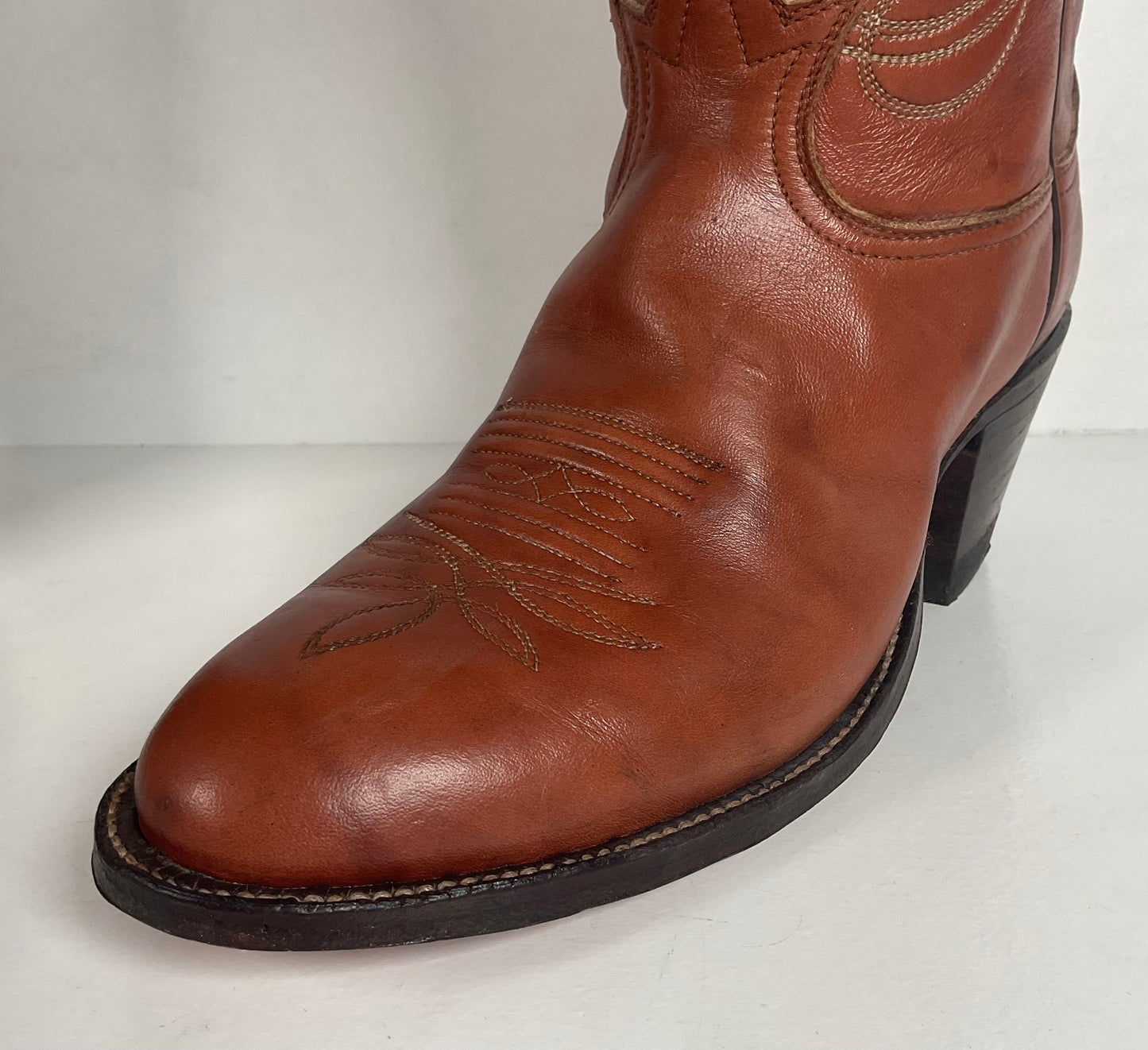 Vintage Tony Lama Tall Cowgirl Boots | Gold Label | Men’s 6.5 C | Women’s 7.5