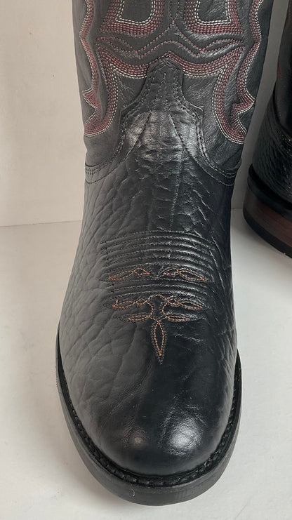 Vintage J. Chisholm Bullhide Cowboy Boots 9 D USA Made Original Box